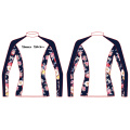 Seaskin Long Lengan Kustom Polyester Lycra Rash Guard