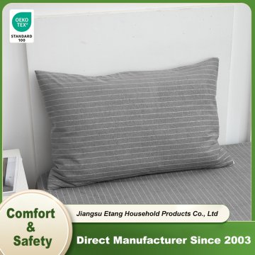 Waterproof Stripes Cotton Terry Pillow Protector