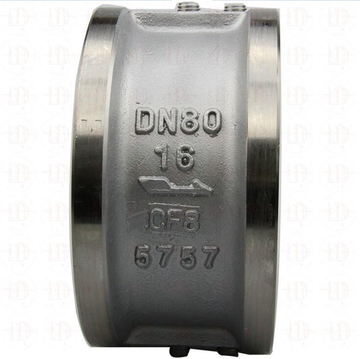 stainless steel wafer check valve with spring hinge