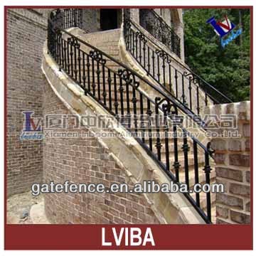 curved wrought iron stair railings and exterior wrought iron railings