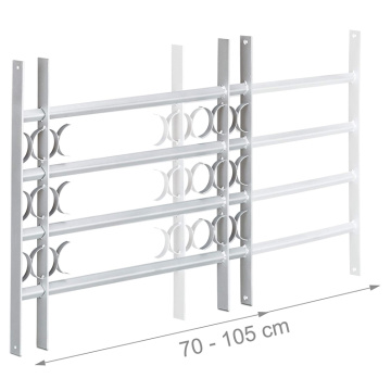 Sicherheitsverstellbares flexibles Diebstahlschutzgitter