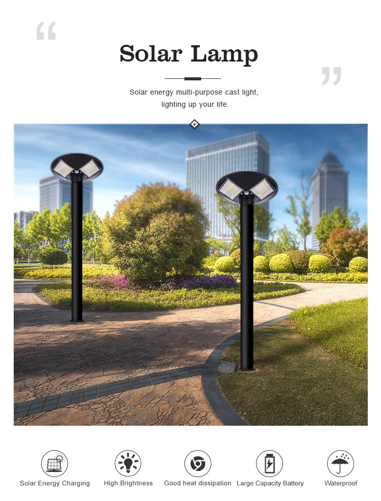 Zhongshan Solar Pole Garden Lighting Home Lights Landscape Spotlights Sun Powered Led Light