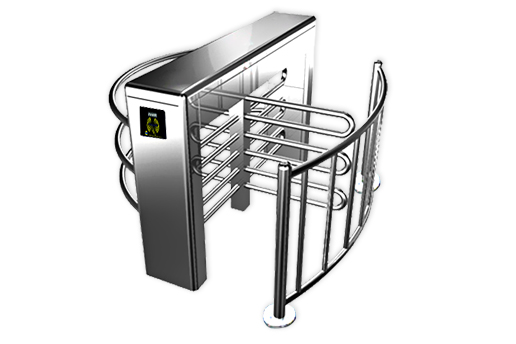 Automatic Full Height Turnstiles Used in Public Place