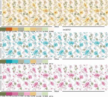 Colors Pigment Print Fabric With High Quality