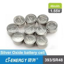 SR48 battery 393 1.55v watch battery silver oxide