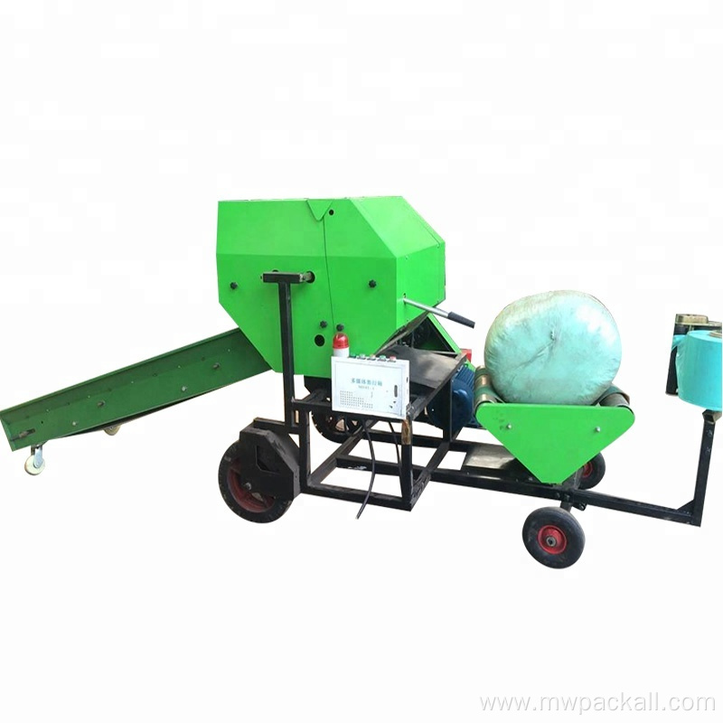 Electric Mobile Corn Silage Baler Wrapper Machine