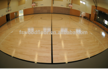 22mm thick maple basketball gym wood floor