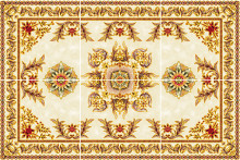 flower carpet porcelain tile, bedroom decorative floor tile, tile flooring