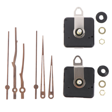 Silent Quartz Wall Clock Movement 7168S with Wooden Hands