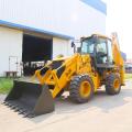 Traktor kompak kecil mini backhoe dengan loader