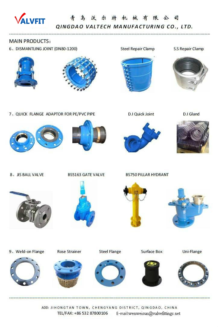 Ductile Iron Double Double Flange Concentric Reducer