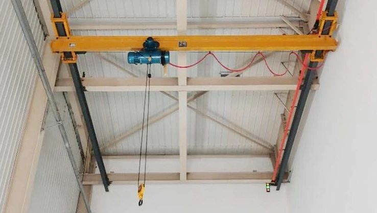 New European Electric Single-Girder Overhead Suspension Crane Hot Sale in South America