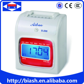 electronic time recorder/punch time card time recorder