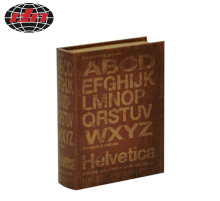 English Letter MDF Wooden Book Box