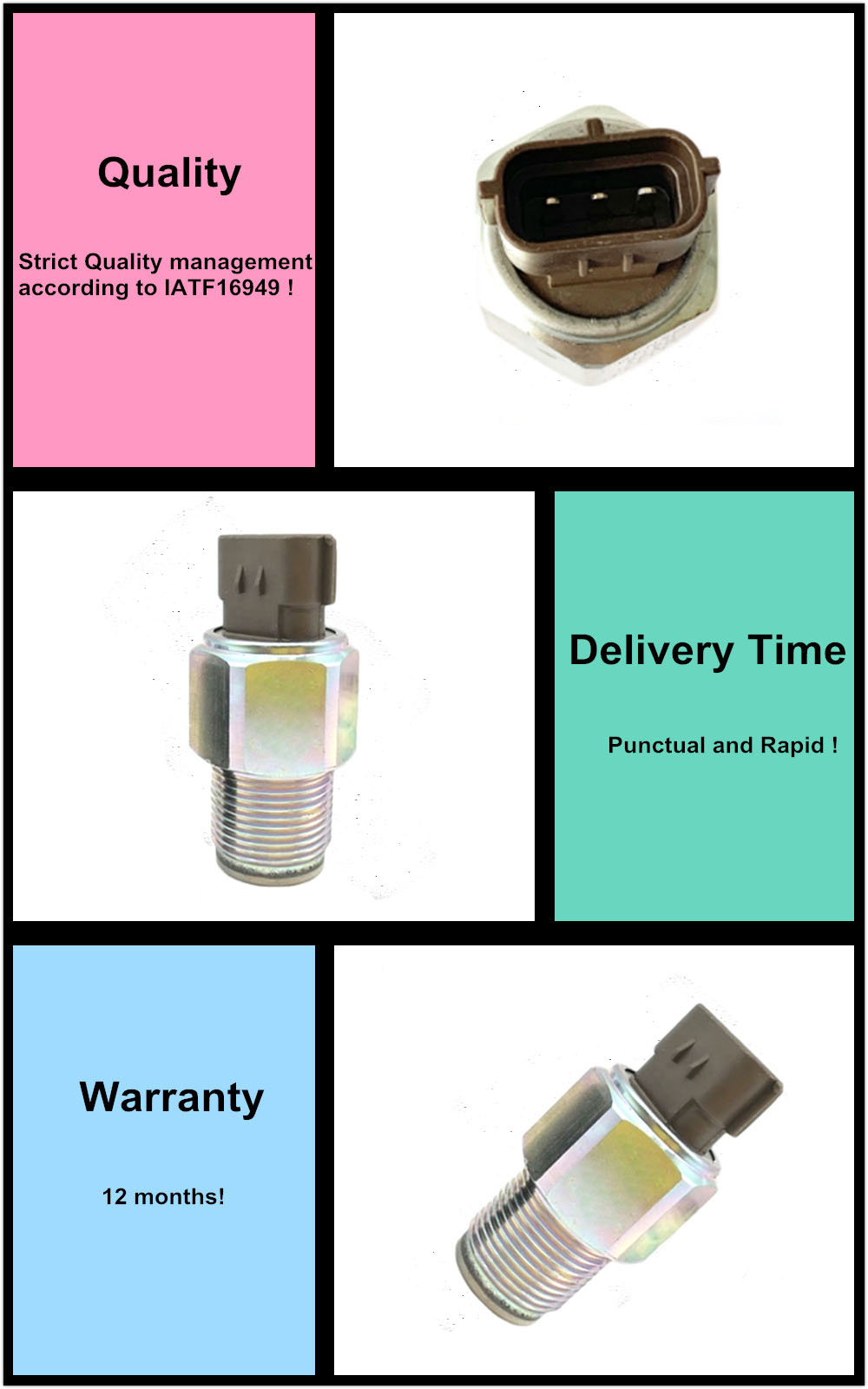 Sensitive diesel common rail pressure sensor