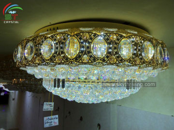 big crystal ceiling light