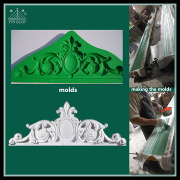 Making build decorative Clear molds for gypsum beadings