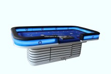 Deluxe Texas Holder Poker Table Heavy Duty Poker Table With LED