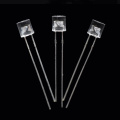 Superheldere 5 mm gele LED Flat Top Clear