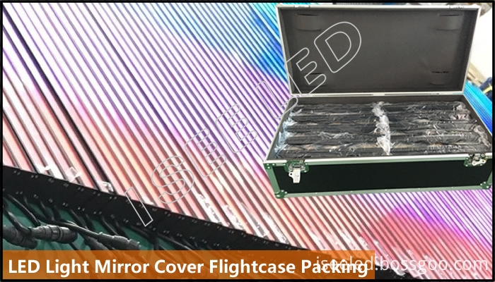 Mirror Led Light Digital Controllable Flightcase Packing