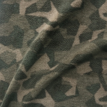 Recycled 100%Polyester Soft Handfeeling Disruptive Pattern Aop Polar Fleece Fabric for Garments Military Suits