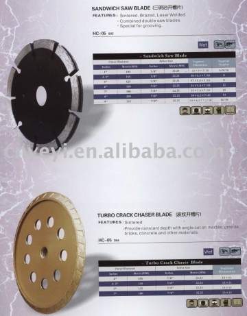 Diamond tuck point saw blade