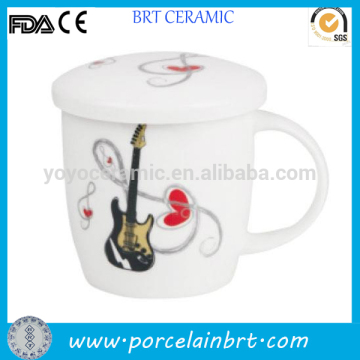 Ceramic music mug with lid 2014 music christmas gifts