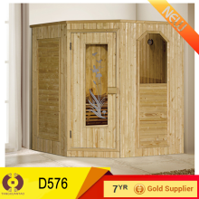 Log cabin wooden house sauna for sale prices (D576)