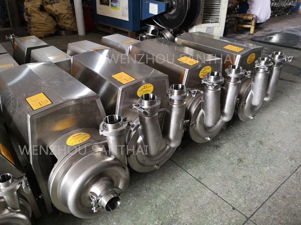 Stainless Steel Sludge Food Grade Sanitary Self Priming Pump