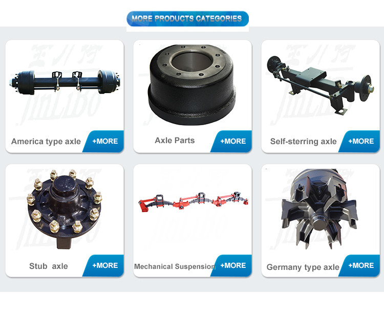 Trailer Part - Agricultural trailer axle 6ton 8ton with brake/without brake