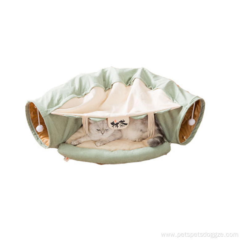 High Quality Funny Cat Bed Tent with Tunnel