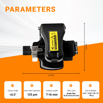 fiber cleaver easy operation accurate cleaving angle