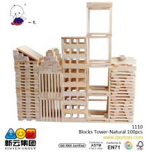 Blocks Tower Natural Jengo 100pcs wood building blocks
