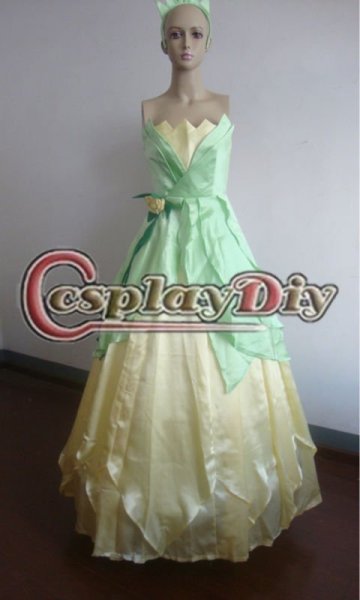 Hot sale tiana dress for girls holloween costume