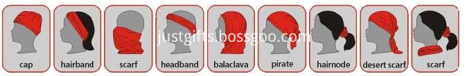 Multifunction Bandana Use