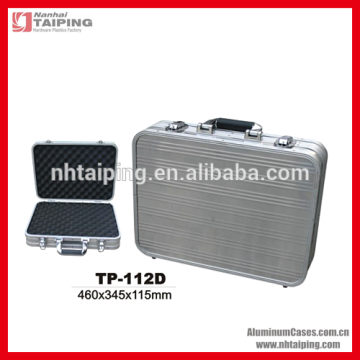 waterproof shockproof aluminum case, portable silver carrying tool case