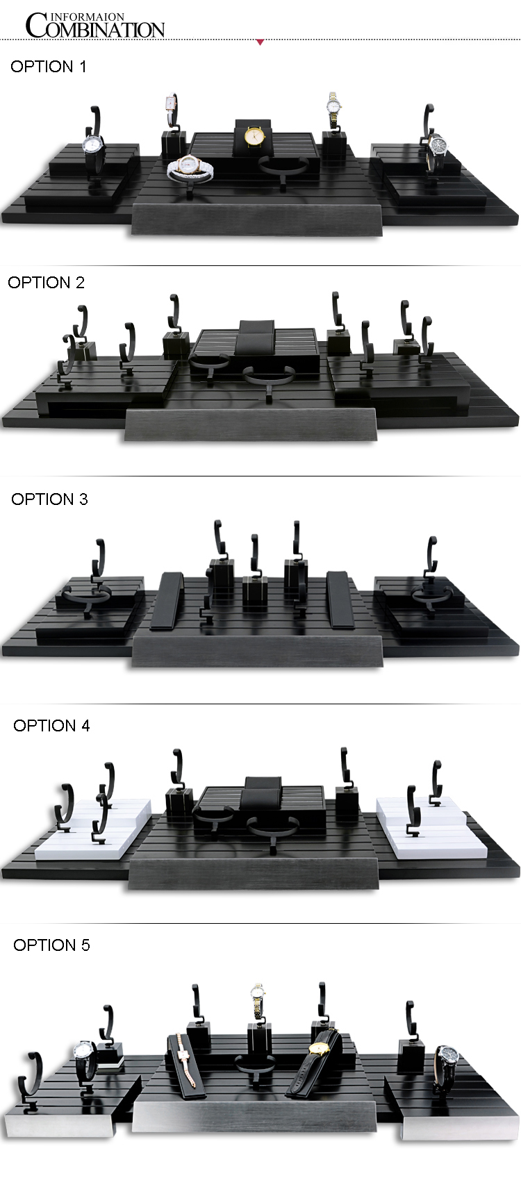 Black Watches Counter Display Sets