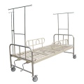 Medical bed with double crank