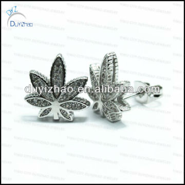 classical cz micro pave studs/micro pave in brass