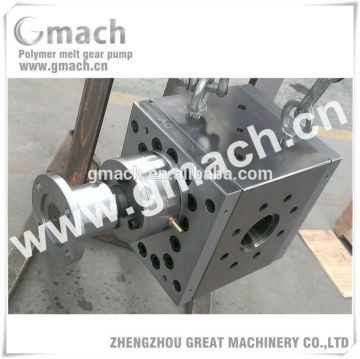 High pressure polymer melt gear pump