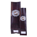 Kantong kustom side gusset aluminium coffee tie