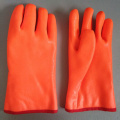 Fluorescent pvc cold resistant personal protective gloves