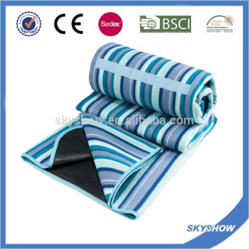 Promotion Microfiber Travel Blanket With Handle