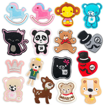Cartoon Animals Mini Applique Iron on Embroidery Patches