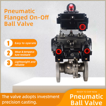 Pneumatic Flanged On-Off Ball Valve