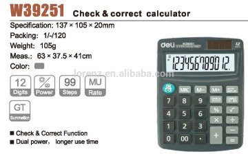 metal office deli check&correct calculator