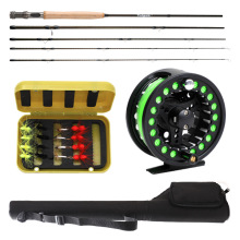 LETOYO 2.43m Metal Reel Fly Fishing Kit: Rods and Reels Combo