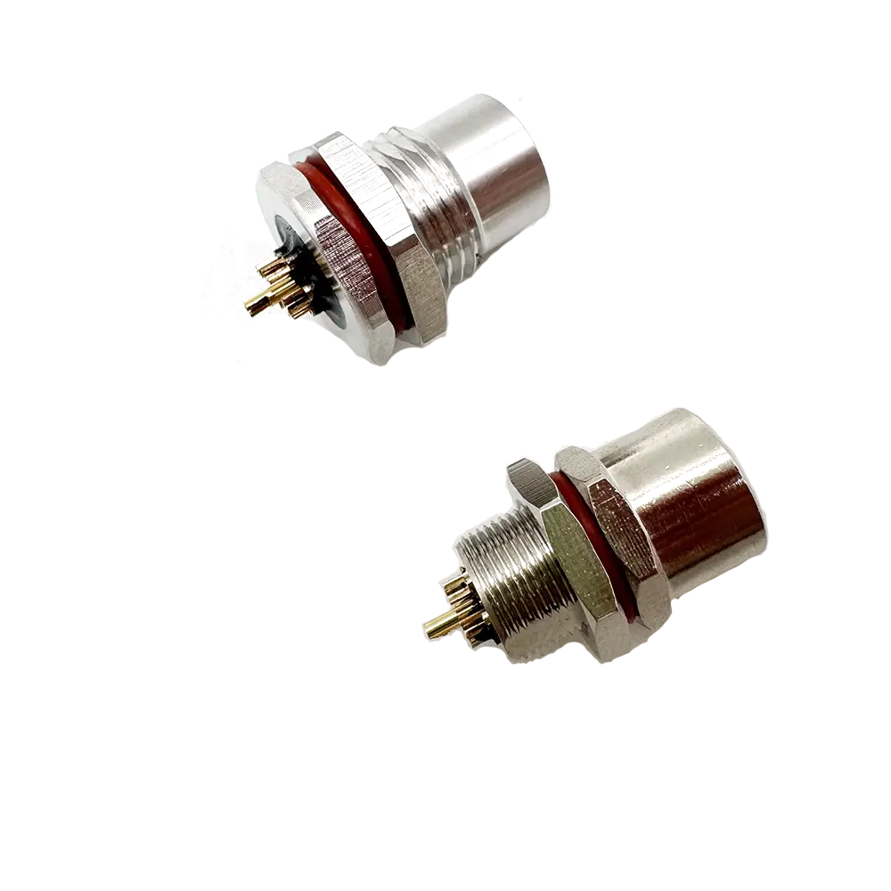 M12 Panel Mounting Front and Rear Lock Waterproof Connector Cable
