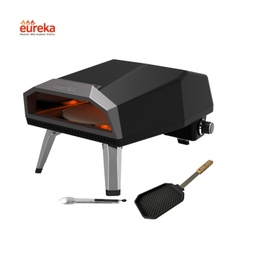 Commercial Modern Household Gas Rotating Pizza Ovens with Rotating Stone