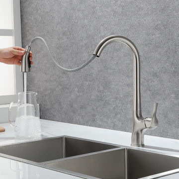 Pull-Down Faucet with Large Impact Area